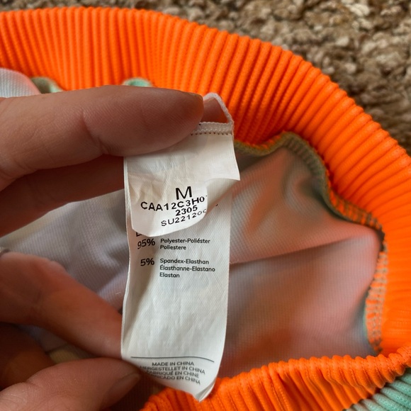 Cupshe 2 Piece Bikini Medium Green Neon High Waist Cheeky - Picture 3 of 6